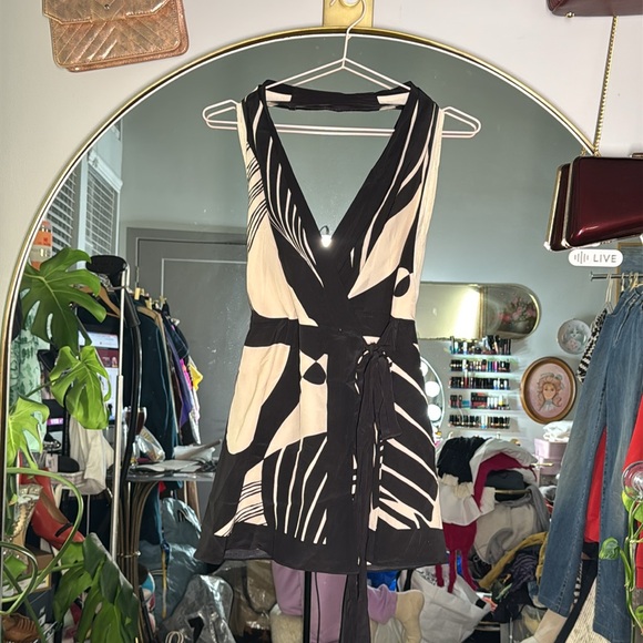 151. SIR The Label REALISME WRAP HALTER MINI DRESS Sz 0 (US 2) $420 - Picture 2 of 12